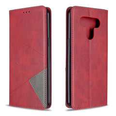 Estuche de cuero magnético con tapa horizont...