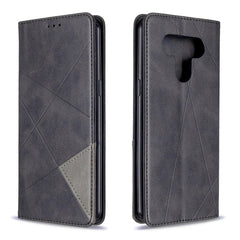 Estuche de cuero magnético con tapa horizont...