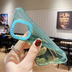 Caja de teléfono de TPU transparente con mar...