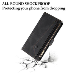 ESEBLE Retro Frosted RFID Funda de cuero con...