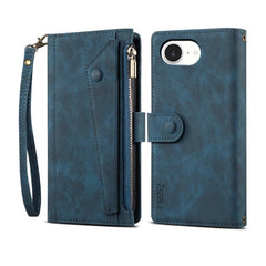 ESEBLE Retro Frosted RFID Funda de cuero con...