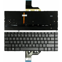 Teclado marrón para computadora portátil ver...