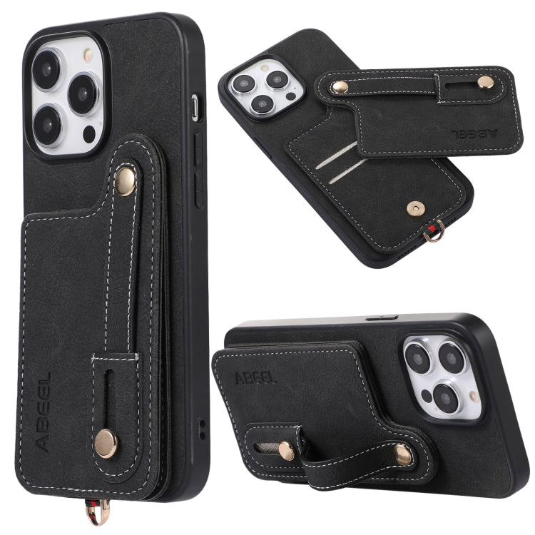 ABEEL Litchi Texture Card Bag PU Funda para ...