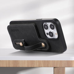 ABEEL Litchi Texture Card Bag PU Funda para ...