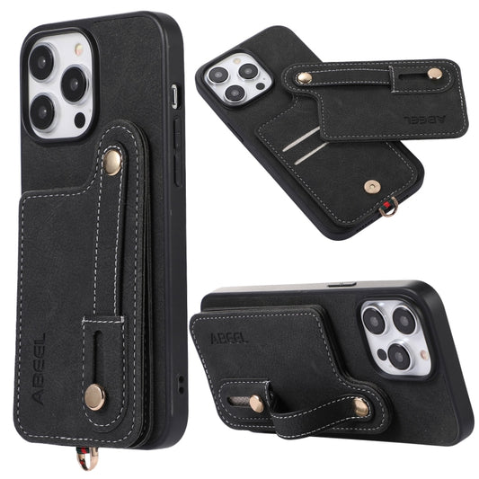 ABEEL Litchi Texture Card Bag PU Funda para ...