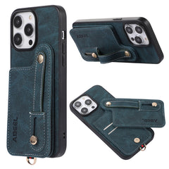 ABEEL Litchi Texture Card Bag PU Funda para ...