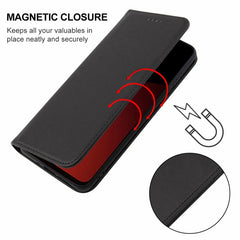 Caja de teléfono de cuero con cierre magnéti...