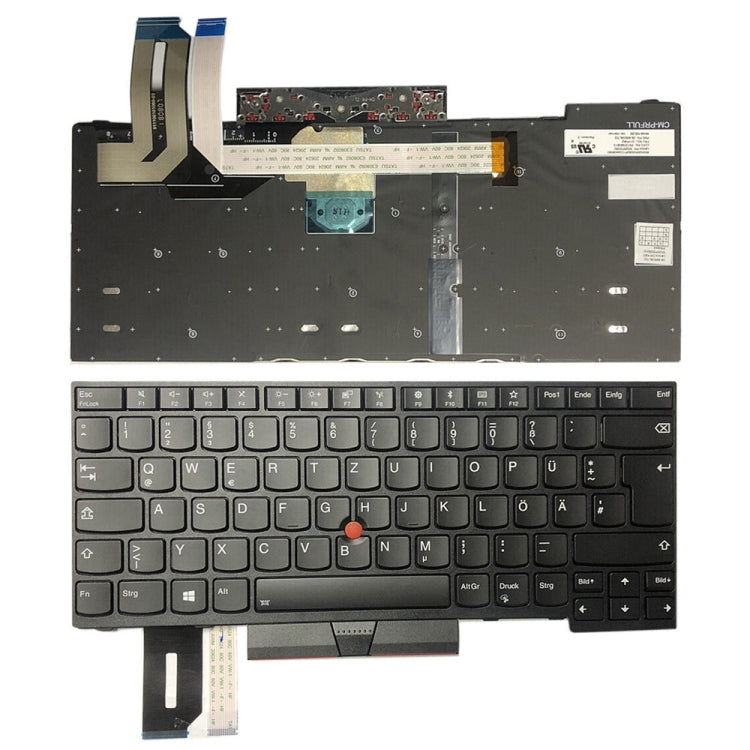 Teclado de computadora portátil versión alem...