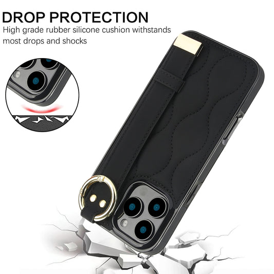 Funda antideslizante para teléfono con anill...