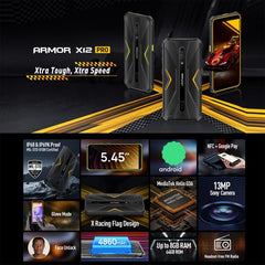 Ulefone Armor X12 Pro, teléfono resistente I...