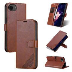 AZNS Estuche para teléfono de cuero con text...