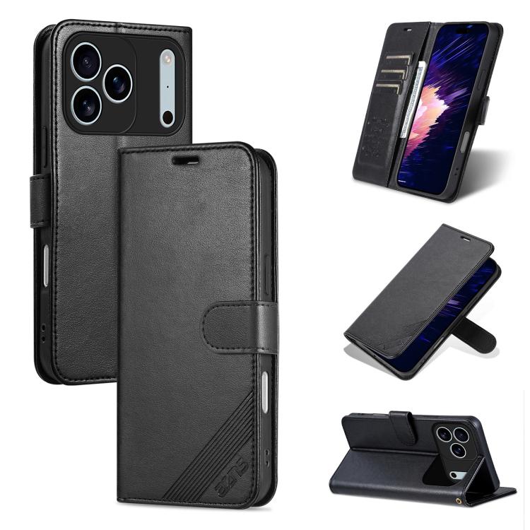 AZNS Estuche para teléfono de cuero con text...
