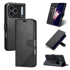 AZNS Estuche para teléfono de cuero con text...