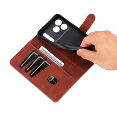 AZNS Skin Feel Calf Texture Flip Funda de cu...