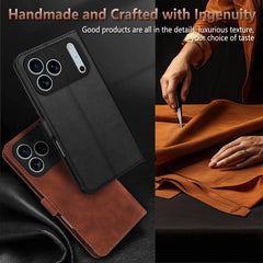 AZNS Skin Feel Calf Texture Flip Funda de cu...