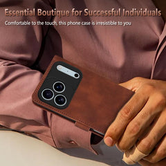 AZNS Skin Feel Calf Texture Flip Funda de cu...