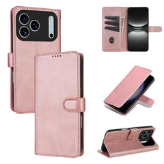 AZNS Skin Feel Calf Texture Flip Funda de cu...