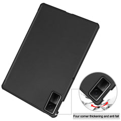 Estuche para tableta de cuero con tres plieg...