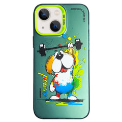 Caja del teléfono de la pintura al óleo anim...