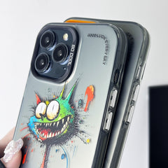 Caja del teléfono de la pintura al óleo anim...
