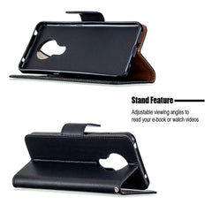 Estuche de cuero con tapa horizontal de colo...