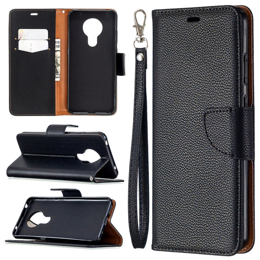 Estuche de cuero con tapa horizontal de colo...