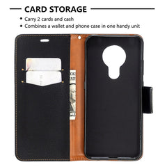 Estuche de cuero con tapa horizontal de colo...