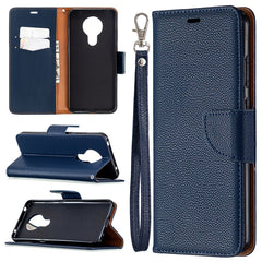 Estuche de cuero con tapa horizontal de colo...