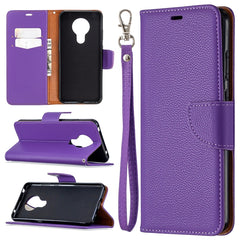 Estuche de cuero con tapa horizontal de colo...