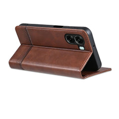 AZNS Funda de teléfono de cuero con tapa mag...