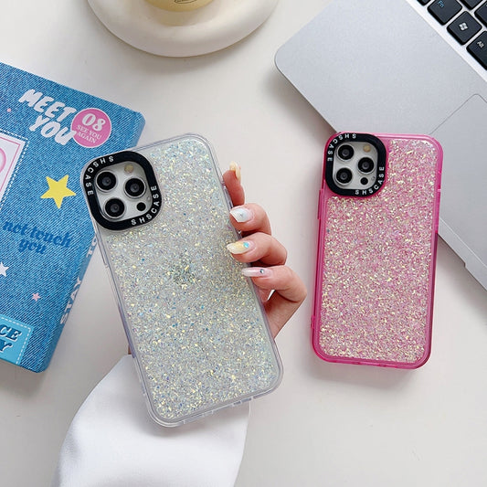 Estuche para teléfono con purpurina epoxi a ...