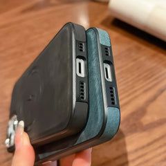 Funda de teléfono Magsafe de cuero lateral  ...