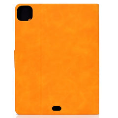Estuche de cuero con tapa horizontal con tex...