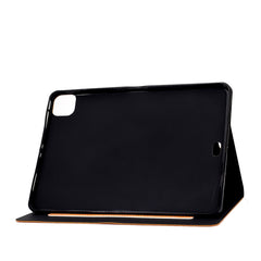 Estuche de cuero con tapa horizontal con tex...