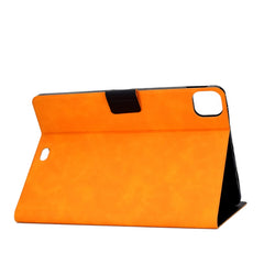 Estuche de cuero con tapa horizontal con tex...