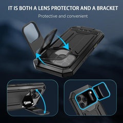 R-JUST Funda para teléfono con soporte imper...
