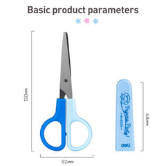 Deli 6021A Tijeras para estudiantes Mini tijeras portátiles