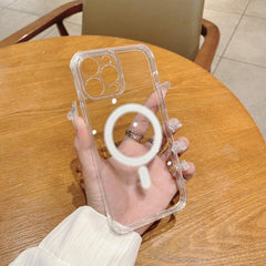Estuche de TPU acrílico transparente magnéti...