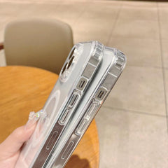 Estuche de TPU acrílico transparente magnéti...