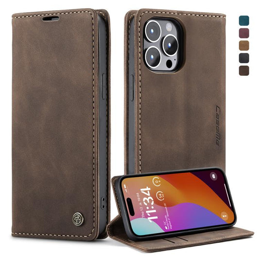 CaseMe 013 Funda de teléfono de cuero con ta...