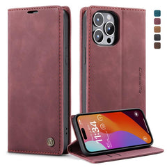 CaseMe 013 Funda de teléfono de cuero con ta...