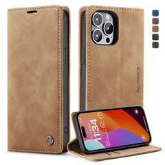 CaseMe 013 Funda de teléfono de cuero con ta...