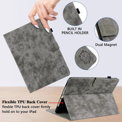 Funda para tableta de cuero con tapa y patró...