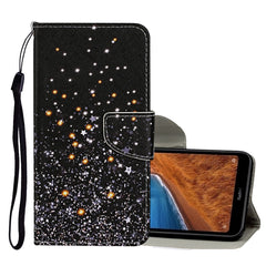 Estuche de cuero con tapa horizontal con pat...