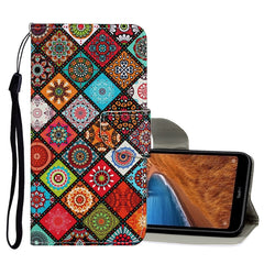 Estuche de cuero con tapa horizontal con pat...
