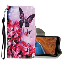 Estuche de cuero con tapa horizontal con pat...