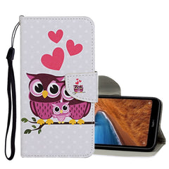 Estuche de cuero con tapa horizontal con pat...