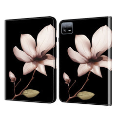 Funda para tableta de cuero pintado con text...