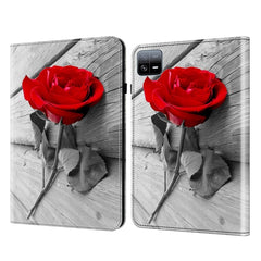 Funda para tableta de cuero pintado con text...