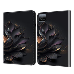 Funda para tableta de cuero pintado con text...